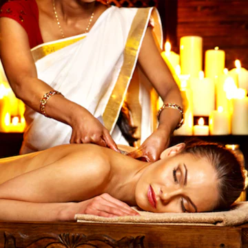 Relaxing spa massage